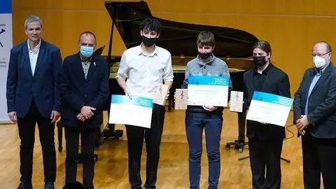 Guanyadors dels Premis BBVA de música al Talent Individual. Fotografia: Mario Gascón.