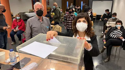 Assemblea de primàries d'ERC Tàrrega, la candidata Alba Pijuan ©ERC
