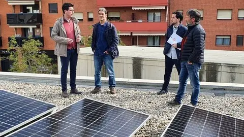 Nova instal·lació de plaques solars al centre cívic de Balàfia. ©Ajuntament de Lleida