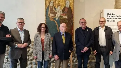 Dipòsit d’una taula gòtica al Museu de Lleida, per part del seu propietari, el Joan-Artur Roura i Comas.