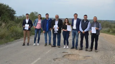 Representants del PSC a la Carretera Eix Ponent-Garrigues ©Òscar Ordeig