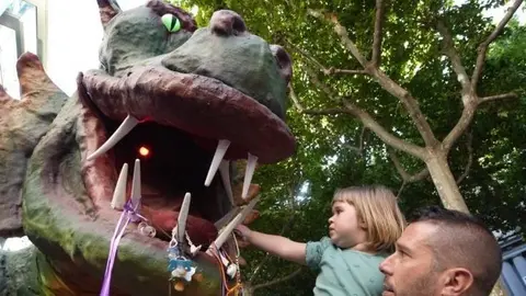 Marraco, un dels personatges més esperats de la Batalla de les Flors 2022. Fotografia: Mario Gascón