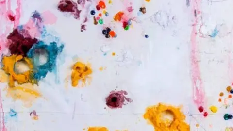 Fragment de l'obra 'Cauen Ykars', de Joanpere Massana