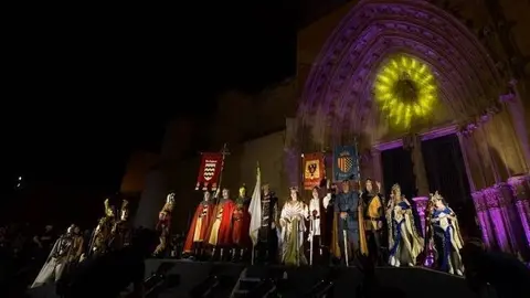 Castell de focs a la Seu Vella per posar fi a la Festa de Moros i Cristians @Mario Gascón