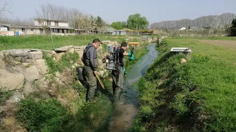 Jornades de prospecció de fauna íctica de la Banqueta de Juneda ©AjJuneda