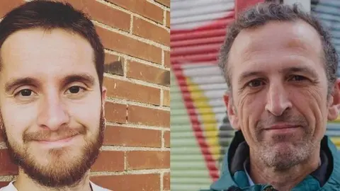 Pep Sanz, guanyador del 23è Premi Joan Duch i Pau, i au, guanyador del 6è Premi Carles Hac Mor