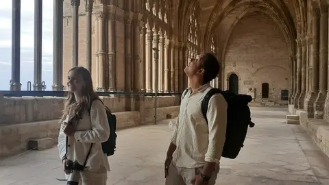 Visita dels bloguers belgues del Grand Tour de Catalunya a la Seu Vella de Lleida - Foto: Turisme de Lleida