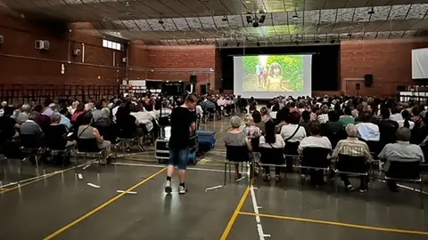 Projecció de la pel·lícula Alcarràs a Bellvís ©Territoriscat