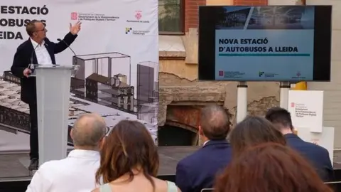 Presentació de la licitació de les obres de la nova estació d'autobusos de Lleida. ©Mario Gascón.