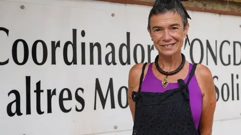 Carme Campoy, representant de la Coordinadora d’ONGD i aMS de Lleida. Fotografia: Cristina Mongay.