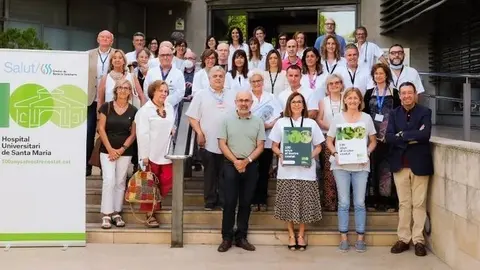 Presentació dels actes del centenari de l'Hospital Universitari de Santa Maria de Lleida.