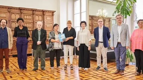Lliurament de l''Informe anual sobre l’estat de la cultura i de les arts 2021' a la consellera de Cultura. Fotografia: Arnau Pascual.