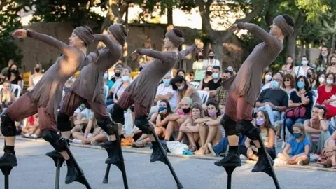 Companyia Maduixa a FiraTàrrega 2021. Fotografia: Núria Boleda.