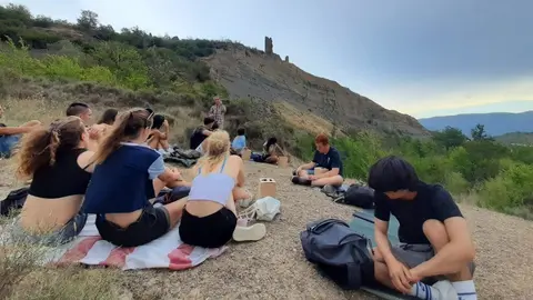 Camp de Treball a les esllavissada Puigcercos ©Geoparc Orígens