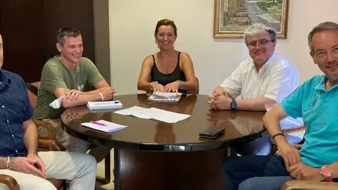 Reunió dels membres dels Consell Comarcal de la Segarra i d'Aspid.