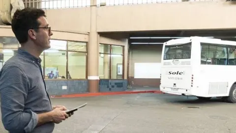 Postius a l'antiga terminal d'autobusos de Lleida. Fotografia: Ajuntament de Lleida.