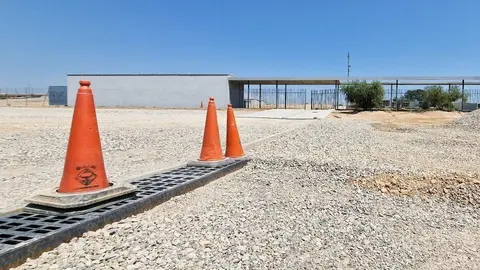 Accés al nou cementiri d'Alcarràs ©AjAlcarràs