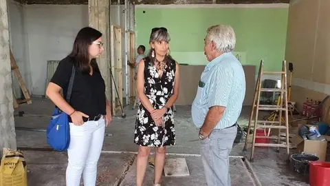Obres de la nova seu de l'Escola Cervantes de Lleida. Fotografia: Ajuntament de Lleida.