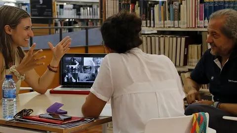 Una directora novell explica el seu projecte en la Trobada de talent ©OriolBosch