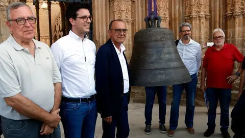 L'alcalde de Lleida, Miquel Pueyo, acompanyat del tinent d'alcalde Toni Postius - Foto: Oriol Bosch
