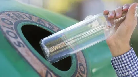 Reciclatge de vidre.