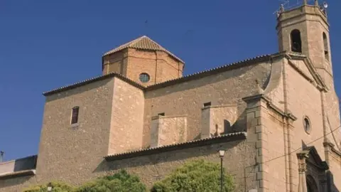 Vista de l'església de Golmés. Fotografia: Diputació de Lleida.