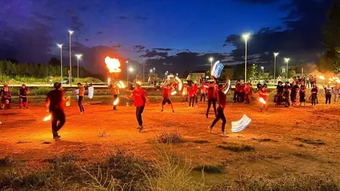 Segona trobada de malabars de foc a Bellvís ©AjBellvís