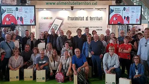 Els guardonats amb els premis Compra i descobreix Catalunya ©Diputació