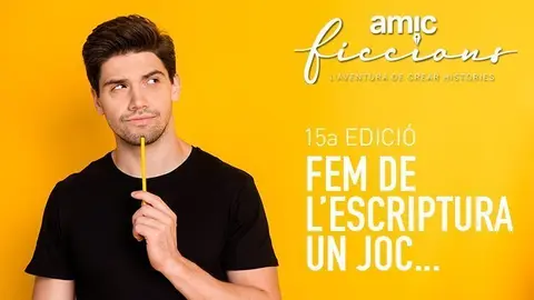 Cartell de la 15a edició del concurs Amic-Ficcions ©AMIC