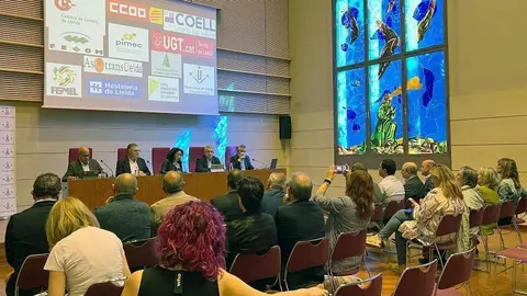 Presentació al Rectorat de la UdL del Fòrum Secore ©UGT-Terres de Lleida