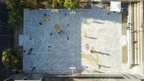 L'arranjament de la pista s'ha dut a terme de manera íntegra pels joves del projecte Brigada Jove de la regidoria de Joventut ©AjLleida