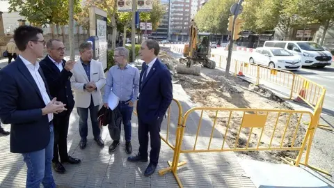 Visita a les obres de Rambla d'Aragó ©Mario Gascón