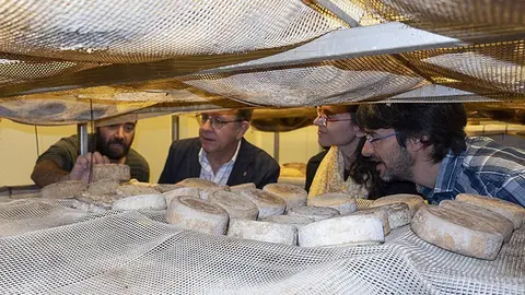 Joan Talarn visita l'obrador de formatges Camps ©JosepAPérez