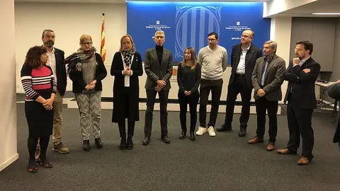 Montse Bergès trobada amb eñs periodistes lleidatans ©JosepAPérez