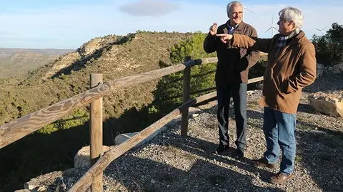 Mario Urrea i Jordi Tarragó, en les sínies d'Almatret ©SalvadorMiret