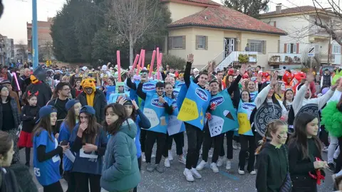 Els participants a la rua de Carnaval de Mollerussa