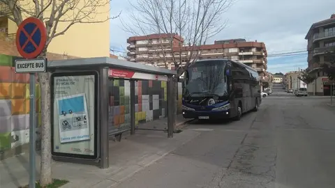 Parada Autobusos Almacelles ©Territoris