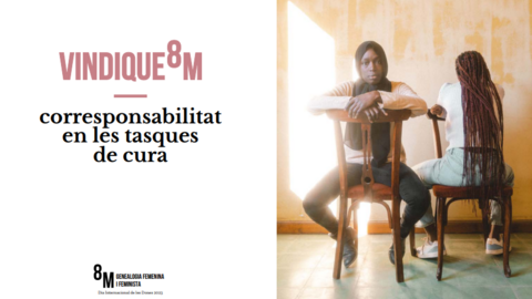 Un dels cartells que componen la genealogia femenina i feminista impulsada des de l'Ajuntament de Tàrrega per reivindicar el 8M ©AjTàrrega