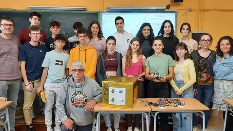L'equip del Projecte Rovelló de l'Institut Joan Oró de Lleida - Foto: Cedida per l'Institut Joan Oró