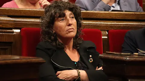 La consellera d'Acció Climàtica, Teresa Jordà, durant el debat al Parlament sobre la tramitació per lectura única de la proposició de llei de Junts sobre la sequera.
Data de publicació: dimarts 02 de maig del 2023, 15:59
Localització: Barcelona
Autor: Mariona Puig