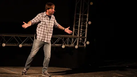 Quim Masferrer a un dels actes de celebració de la Festa Major de Sant Gaietà 2023 a Aitona - Foto: Jordi Vinuesa