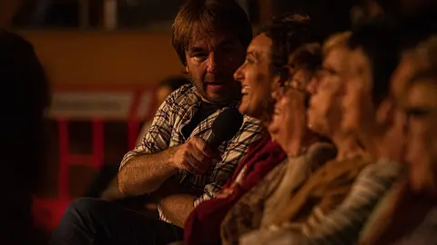 Quim Masferrer a un dels actes de celebració de la Festa Major de Sant Gaietà 2023 a Aitona - Foto: Jordi Vinuesa