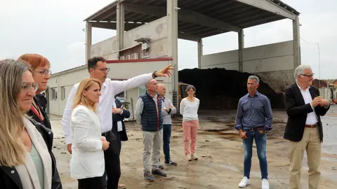 Visita de la consellera d'Economia i Hisenda, Natàlia Mas, a la planta de compostatge Alcarràs Bioproductors - Foto: Anna Berga