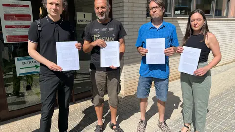 Responsables del comitè de la UdL i investigadors afectats - Foto: Oriol Bosch