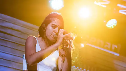 Actuació de Mabel Flores al Càmping Municipal de Tàrrega durant el 25è Paupaterres - Foto: Jordi Vinuesa