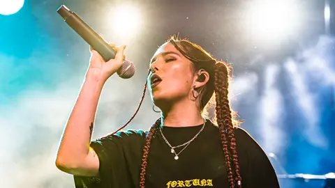 Actuació de La niña paracaídas al Càmping Municipal de Tàrrega durant el 25è Paupaterres - Foto: Jordi Vinuesa