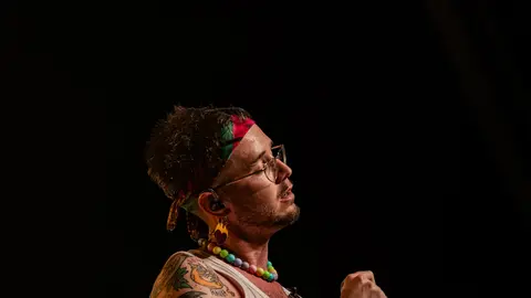 Actuació de Lildami al Càmping Municipal de Tàrrega durant el 25è Paupaterres - Foto: Jordi Vinuesa