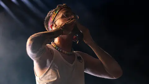 Actuació de Lildami al Càmping Municipal de Tàrrega durant el 25è Paupaterres - Foto: Jordi Vinuesa