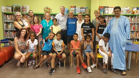 Benvinguda als infants saharauís acollits a Guissona 2023- Foto: Ajuntament de Guissona