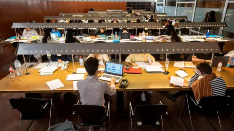 La sala d'estudis de la Facultat de Medicina de la Universitat de Lleida - Foto: cedida a l'ACN per Jordi V. Pou